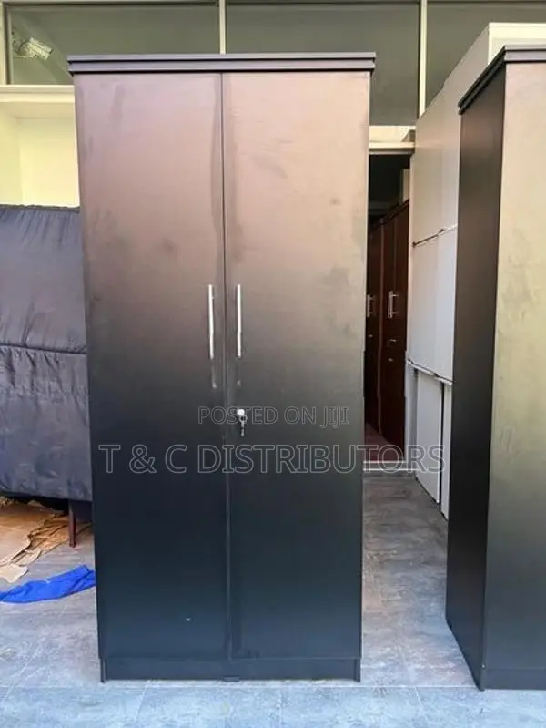 2 Door Wardrobe Black