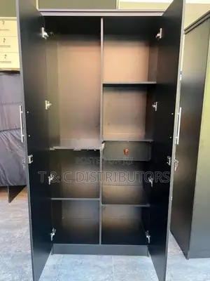 2 Door Wardrobe Black