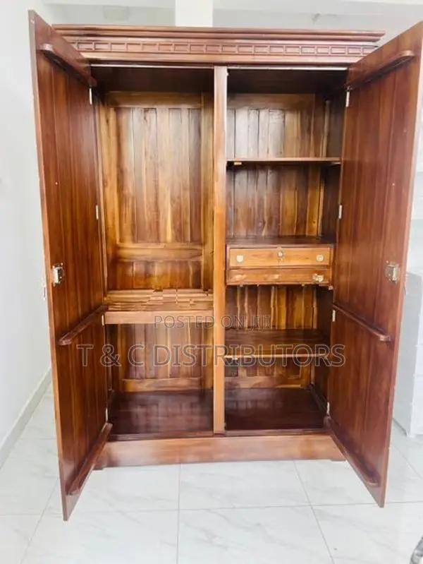 Teak 2 Door Wardrobe