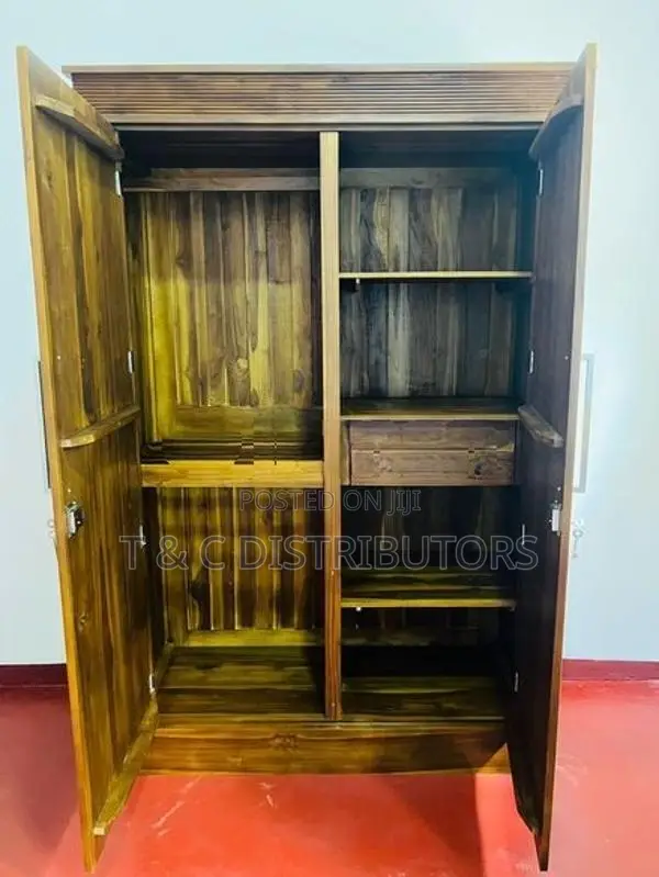 Teak 2 Door Wardrobe