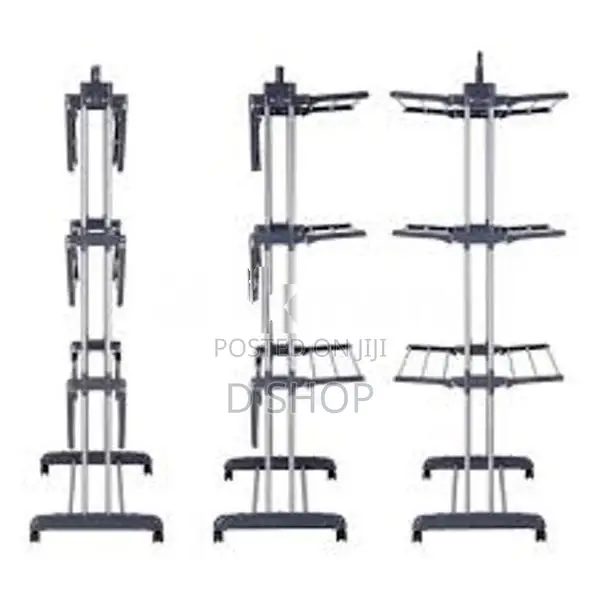 Long Foldable Cloth Large Rack - Three Layer Dryer