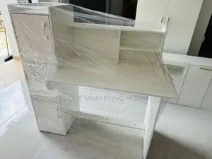 MODERN SIDE 3 CUPBOARD FULLY WHITE STUDY TABLE