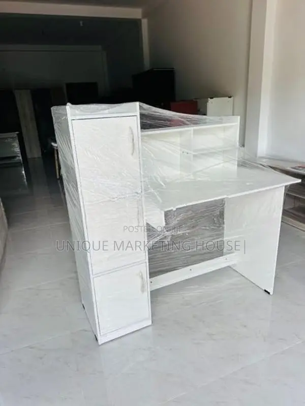 MODERN SIDE 3 CUPBOARD FULLY WHITE STUDY TABLE