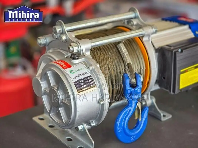 1.5 Ton 60m 4000W Electric motor cable winch for handling materials