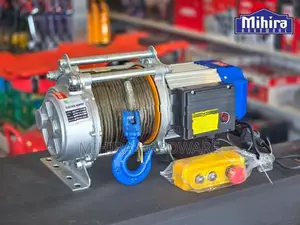 Electric cable winch 1.5Ton 60m material handling pulling machine pull