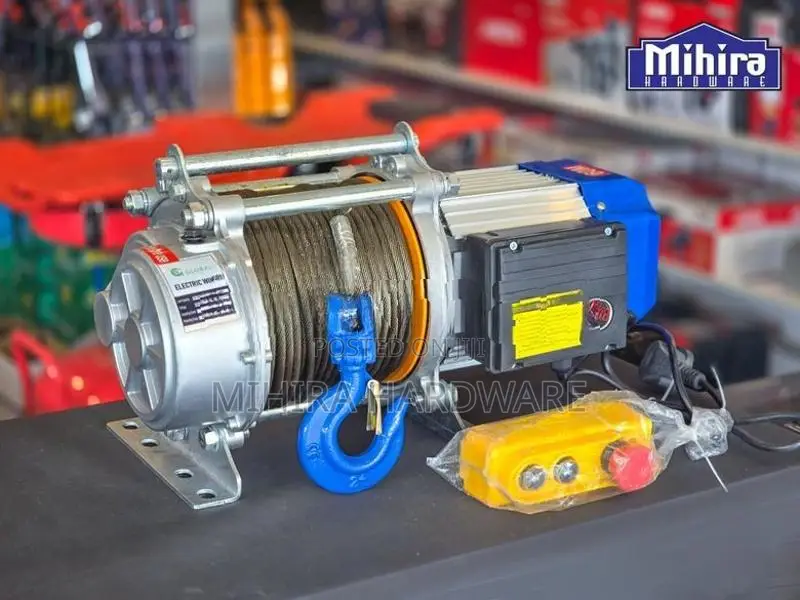 Electric cable winch 1.5Ton 60m material handling pulling machine pull