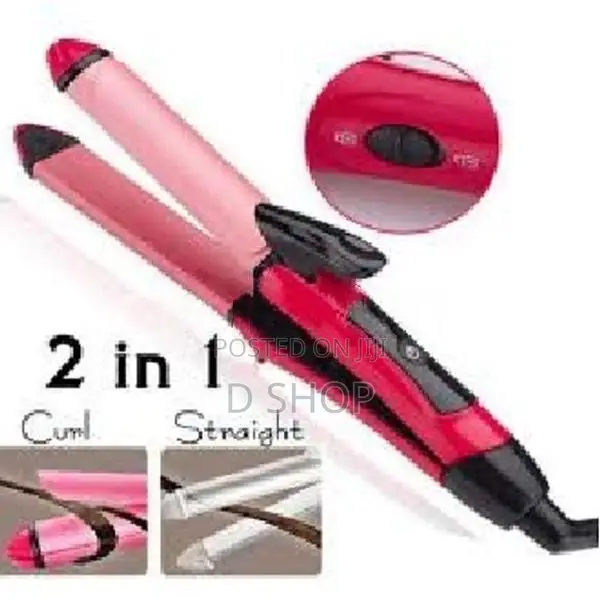 Professional 2 in 1 Hair Tool Smoothing Straightening & Curling ironin