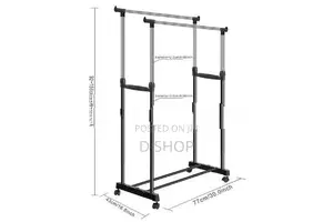 Double Pole Telescopic Adjustable Rack