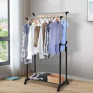 Double Pole Telescopic Adjustable Rack