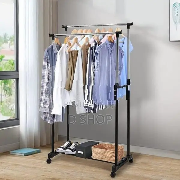 Double Pole Telescopic Adjustable Rack