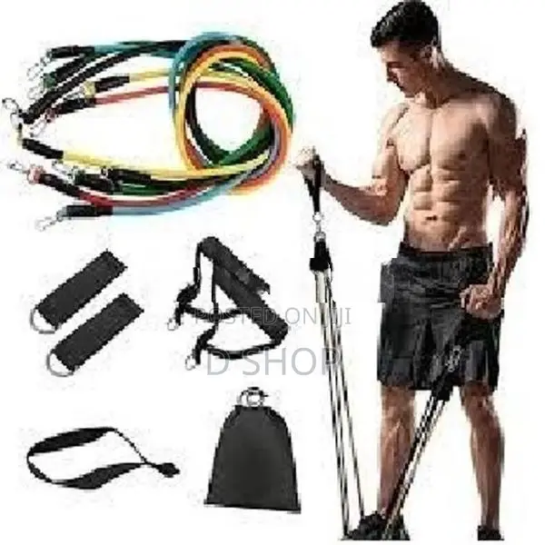 11 Pcs - Power Resistance Band Home GYM Exerciser