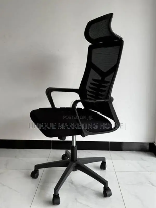 IMPORTED HI-BK SCORPION MESH OFFICE CHAIRS WITH HEADREST