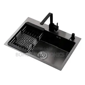 Euro Kitchen Sink Stainless Steel 60*45 (Black)