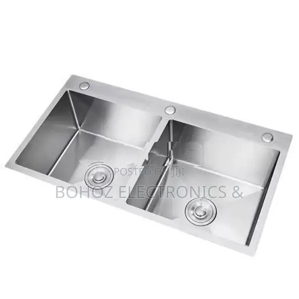 Euro Kitchen Sink Stainless Steel 78*43 (Silver)