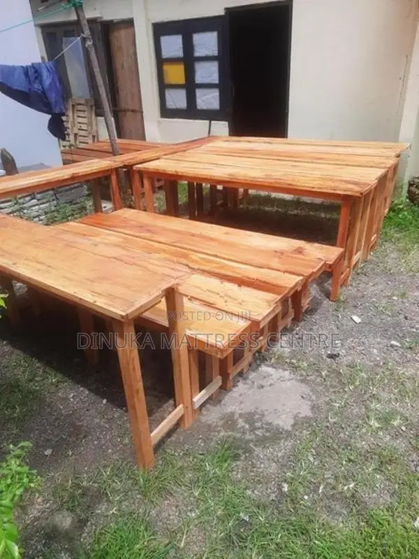 Table with Bench 6ft ×15inch Mahogani