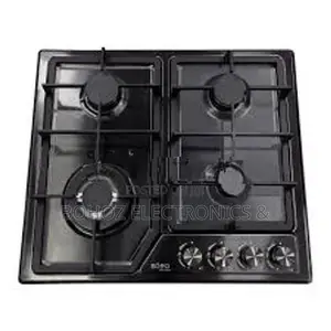 Euro Cooker Hob 4 Burner Black Stainless Steel JZS54011B