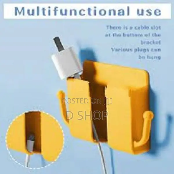 Wall Mounted Phone Holder With Hook