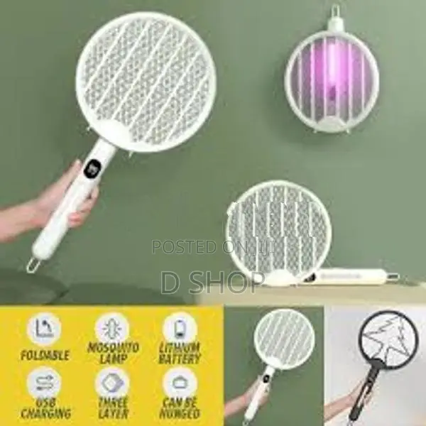 Mosquito Foldable Racket with LED Light