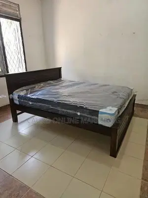 new teak box bed with spring mattress queen size 6*5 ft (180*150)