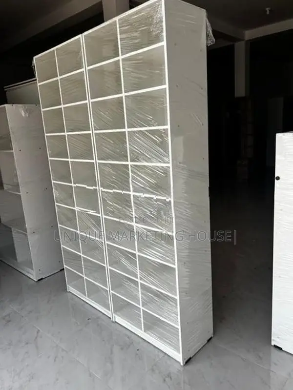MODERN 72x24x12” SMART 20pcs WHITE RACKS