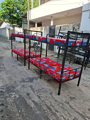 Steel Bunk bed with 2 Double layer mattress