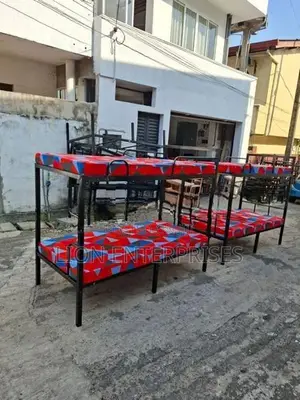 Steel Bunk bed with 2 Double layer mattress