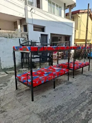 Steel Bunk bed with 2 Double layer mattress