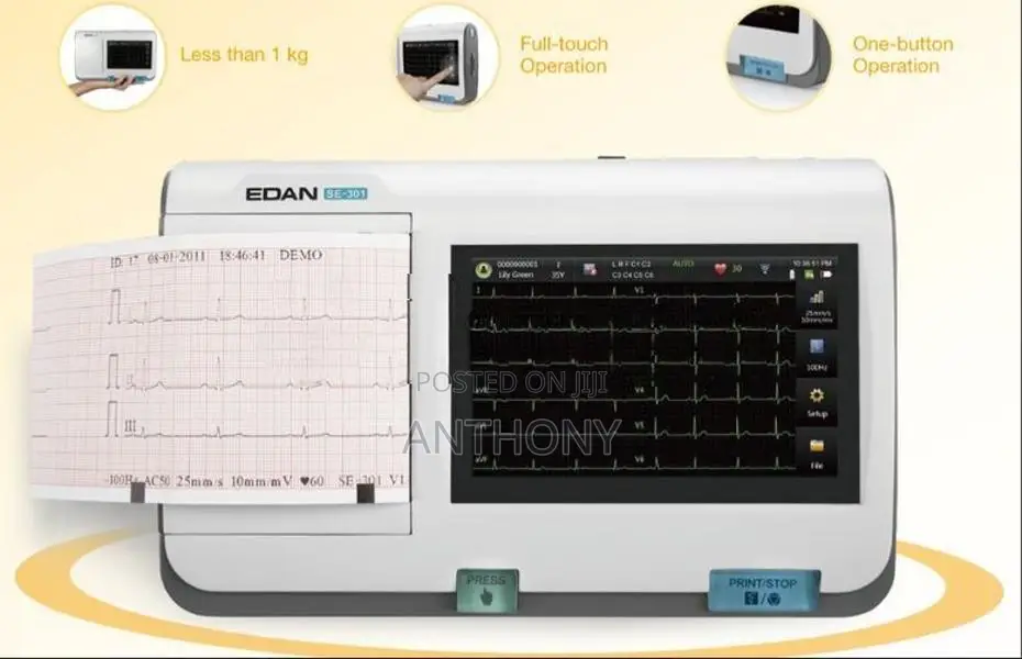 EDAN SE-301 3-Channel ECG Machine