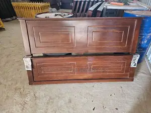 new teak box bed with hybrid mattress