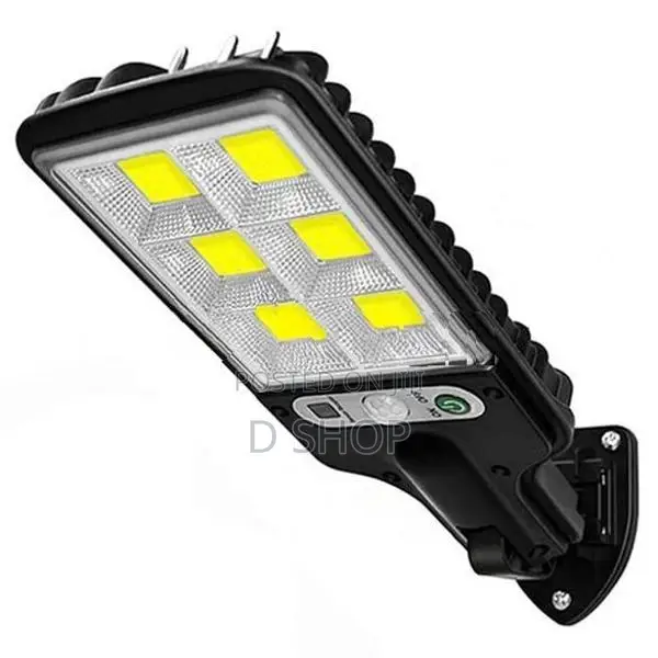 Solar Motion Sensor Wall Light- 6 COB Outdoor Street- Lamp Remote