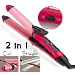 Professional - 2 in 1 Hair Tool = Smoothing Straightening & Curling