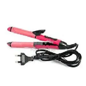 Professional - 2 in 1 Hair Tool = Smoothing Straightening & Curling