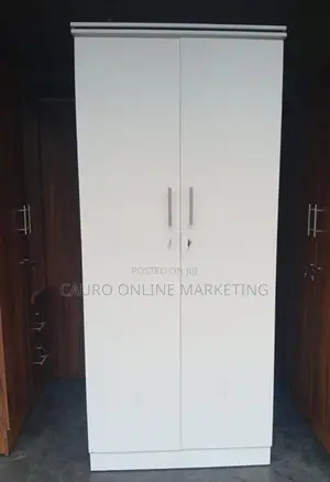 White Colour 2 Door Wardrobe ( Cupboard ) 6*2.5 ft