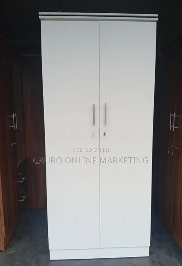 White Colour 2 Door Wardrobe ( Cupboard ) 6*2.5 ft