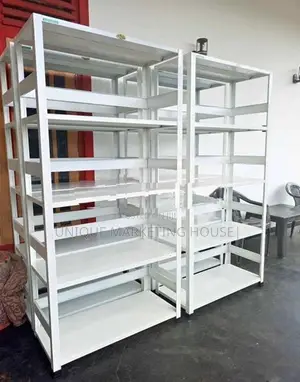 NEW 6x3 FT CLASSIC STEEL WHITE STORAGE RACKS