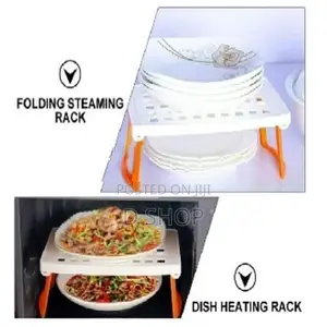 Plastic Plain Microwave Tray (Foldable) - Food warming Organizer