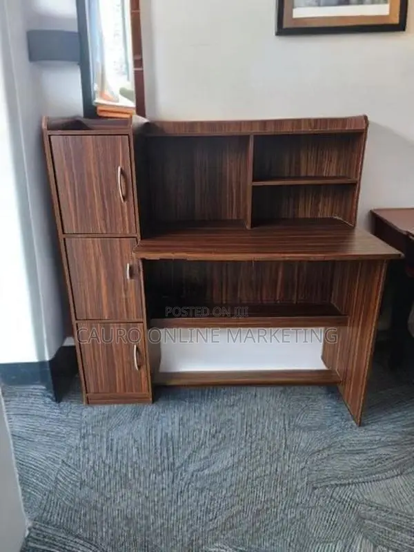 new melamine 4*2 table with rack cupboard