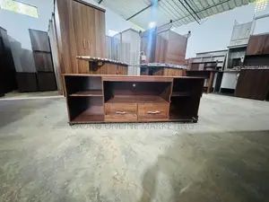 new melamine 65 " tv stand cupboard ash / brown colour