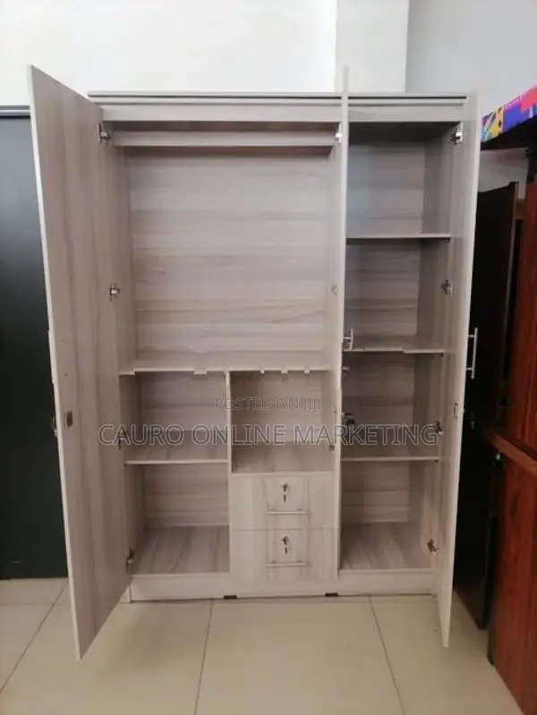 New white Colour 3 Door Cupboard