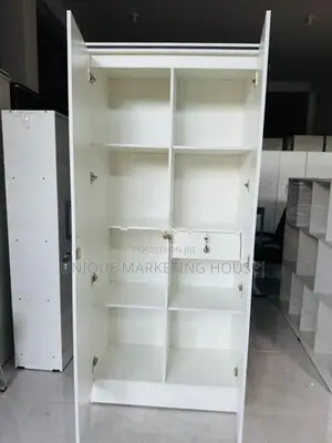 MODERN FULL SHELF 2D WHITE CUPBOARDS