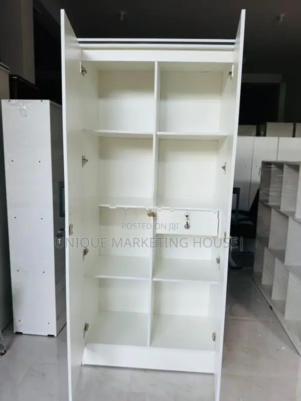 MODERN FULL SHELF 2D WHITE CUPBOARDS