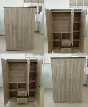 MODERN AMERICAN WHITE 3D MELAMINE WARDROBES