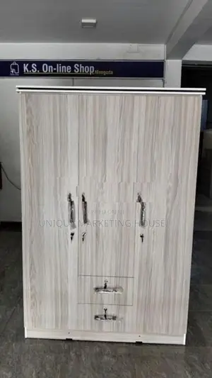 MODERN AMERICAN WHITE 3D MELAMINE WARDROBES