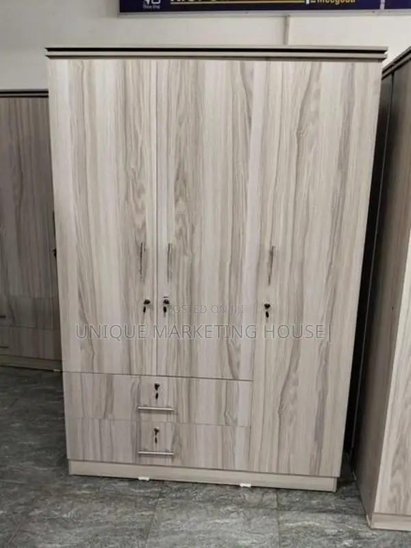 MODERN AMERICAN WHITE 3D MELAMINE WARDROBES