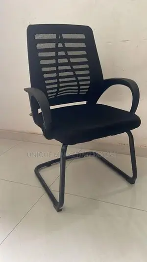 IMPORTED EX MESH ZEBRA BLK BASE VISTOR CHAIRS