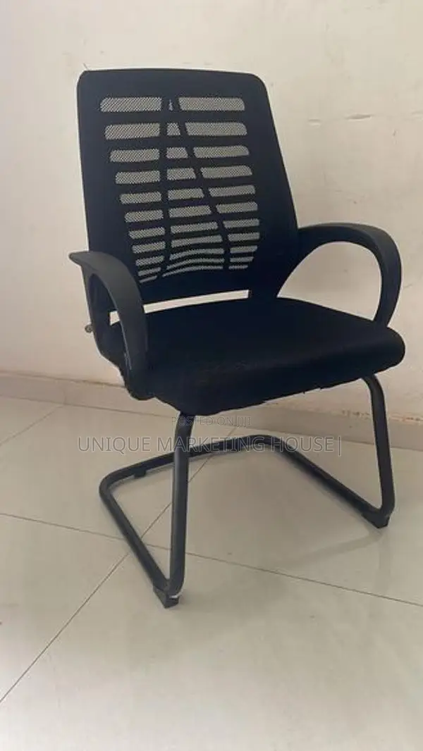 IMPORTED EX MESH ZEBRA BLK BASE VISTOR CHAIRS