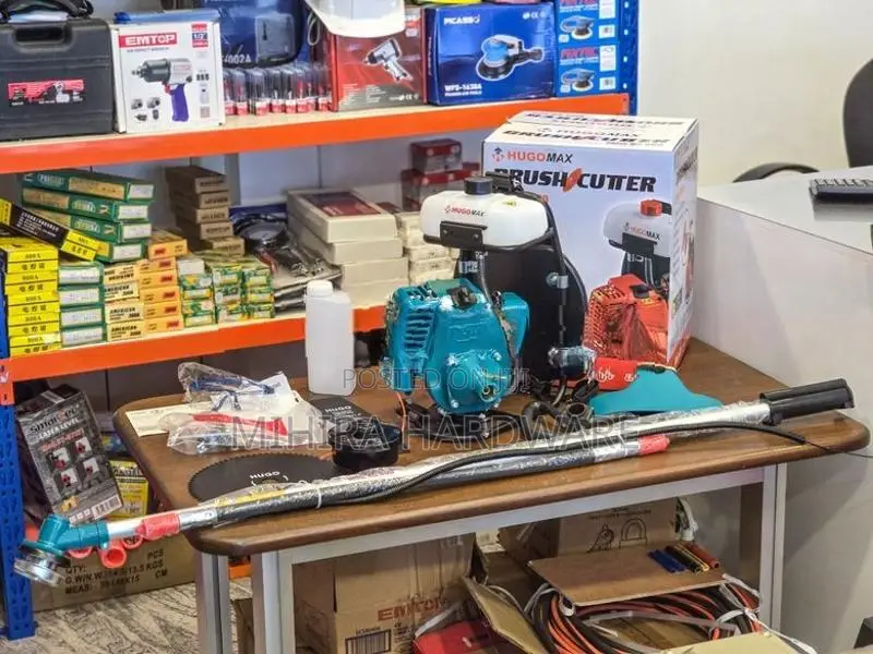 Petrol Brush Cutter Machine HUGO MAX BG 600 Grass Bush Trimmer Cutting