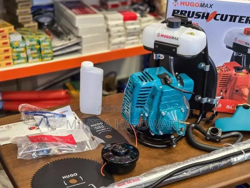 Petrol Brush Cutter Machine HUGO MAX BG 600 Grass Bush Trimmer Cutting
