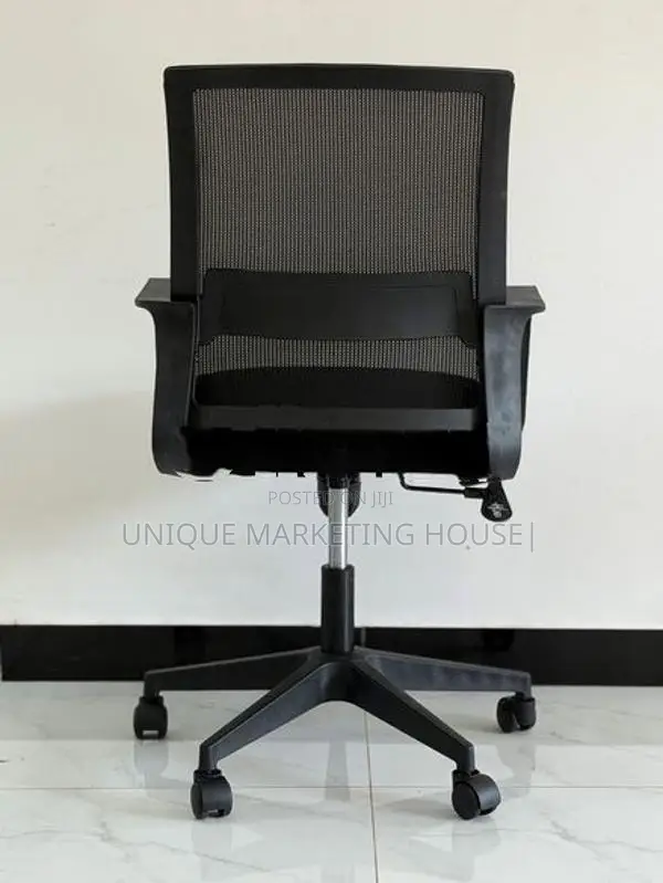 IMPORTED SQ EX MESH BLK OFFICE CHAIRS