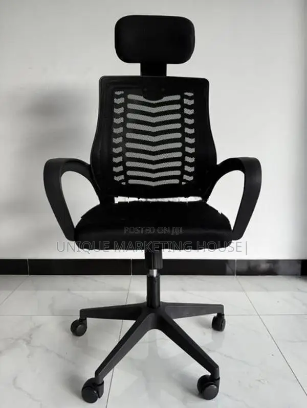 IMPORTED ZEBRA H/REST OFFICE CHAIR WITH